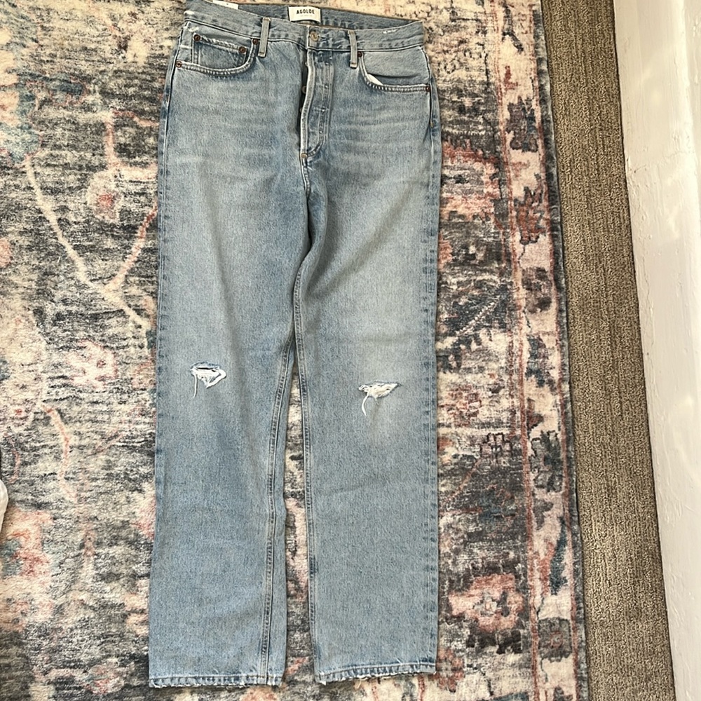 AGOLDE wide leg jeans size 28, worn once!
